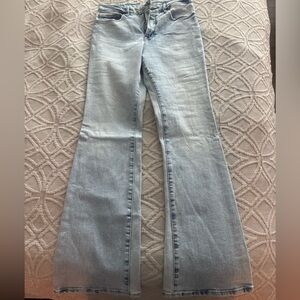 Women's Light Blue Flared Jeans
